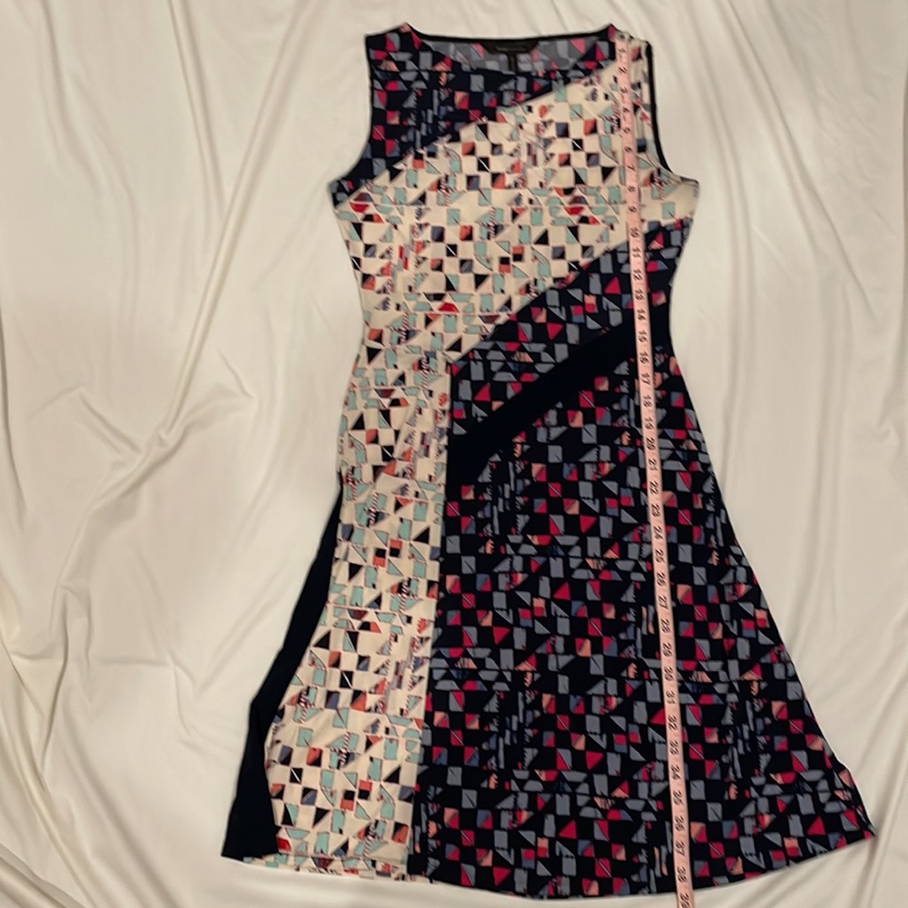 BCBGMaxAzria Kelsee Mosaic Maternity Printed Dress - Picture 11 of 13